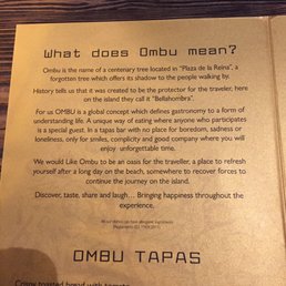 Trying Ombu because the Yelp reviews are great!
