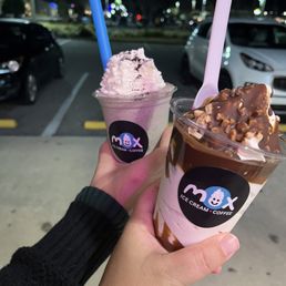 Milkshake and cannonball sundae Milkshake and cannonball sundae