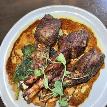 Divan Restaurant & Bar - Spice Roasted Double-Cut Lamb Rib Chops - Mediterranean Near Me - Atlanta, Georgia Divan Restaurant & Bar - Spice Roasted Double-Cut Lamb Rib Chops - Mediterranean Near Me - Atlanta, Georgia