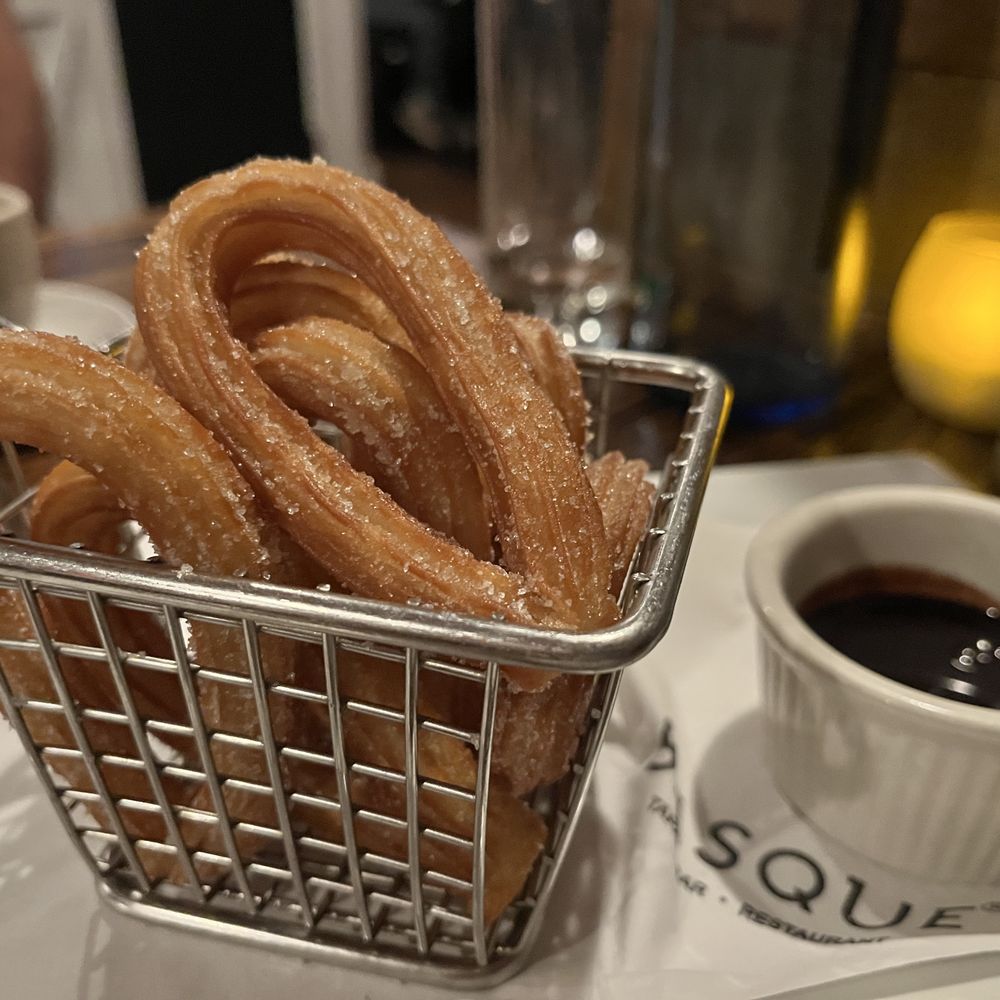 Basque Tapas Bar - CHURROS CON CHOCOLATE - Tapas Bars Near Me - Piermont, New York