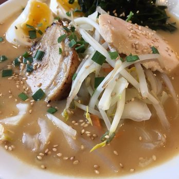 RYUS Noodle Bar - Miso Ramen with Wakame and Broken Egg - Ramen Near Me - Toronto, Ontario RYUS Noodle Bar - Miso Ramen with Wakame and Broken Egg - Ramen Near Me - Toronto, Ontario