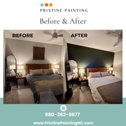 Pristine Painting - Custom accent wall in Mooresville.