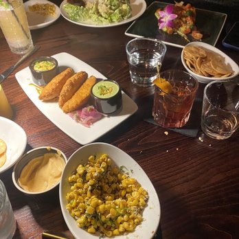 DIOSA - Mexican street corn, steak empanadas, ahi tuna tower and ceasar salad with steak - New Mexican Cuisine Near Me - Downey, California DIOSA - Mexican street corn, steak empanadas, ahi tuna tower and ceasar salad with steak - New Mexican Cuisine Near Me - Downey, California