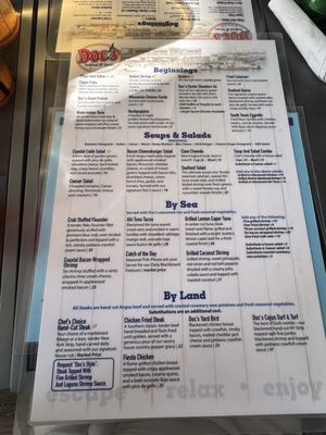 Menu photo 2 Doc's Seafood & Steaks Corpus Christi, TX Menu photo 2 Doc's Seafood & Steaks Corpus Christi, TX