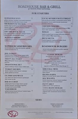 Menu photo 3 Hubbard Lake Roadhouse Spruce, MI