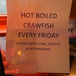 First crawfish of the season, don't let me down Perry's!