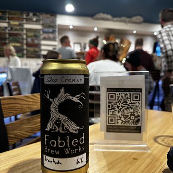 Fabled Brew Works - a can of beer on a table - Brewpubs Near Me - Erlanger, Kentucky