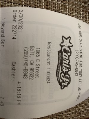 Menu photo 2 Carl's Jr Galt, CA