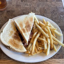 BLT WITH PERFECT FRIES. BLT WITH PERFECT FRIES.