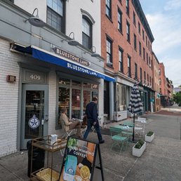 Exterior photo of Bluestone Lane Hoboken Café - Hoboken, New Jersey Exterior photo of Bluestone Lane Hoboken Café - Hoboken, New Jersey