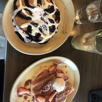 Snooze, an A.M. Eatery - Gluten free blueberry danish and strawberry shortcake pancakes - Breakfast & Brunch Near Me - Tucson, Arizona Snooze, an A.M. Eatery - Gluten free blueberry danish and strawberry shortcake pancakes - Breakfast & Brunch Near Me - Tucson, Arizona