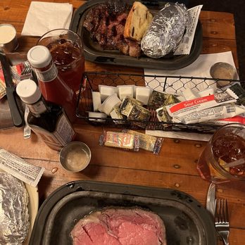 The Woodshed Restaurant - Prime Rib Large Cut and Ribeye - Steakhouses Near Me - Stanley, North Carolina