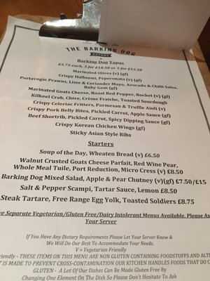 Menu photo 2 Barking Dog Restaurant Belfast, BFS Menu photo 2 Barking Dog Restaurant Belfast, BFS