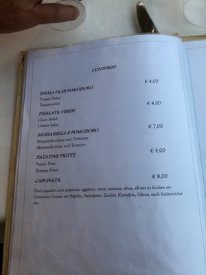 Menu photo 1 Malvasia Taormina, ME
