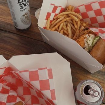 JAM Hot Chicken - Two Hot Sandos and a side of fries! - Chicken Shop Near Me - Winter Park, Florida JAM Hot Chicken - Two Hot Sandos and a side of fries! - Chicken Shop Near Me - Winter Park, Florida