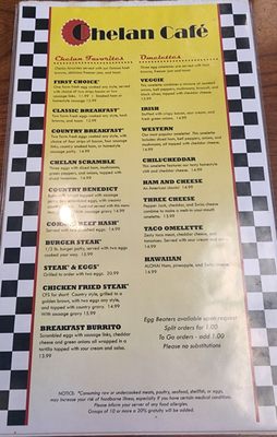 Menu photo 2 Chelan Cafe Seattle, WA Menu photo 2 Chelan Cafe Seattle, WA