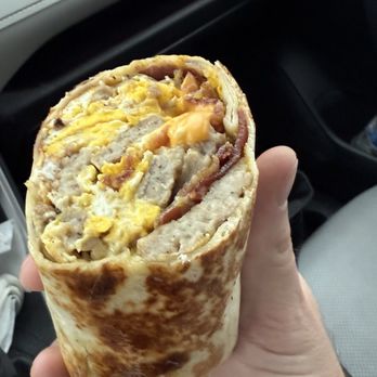 Curbside on the Run - Sausage, bacon, egg, cheese burrito - Coffee & Tea Near Me - Pittsburgh, Pennsylvania Curbside on the Run - Sausage, bacon, egg, cheese burrito - Coffee & Tea Near Me - Pittsburgh, Pennsylvania