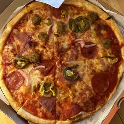 Blaze Pizza - Look at all those jalapeños smh