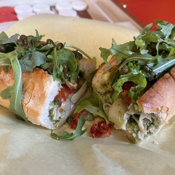 La Pergoletta Deli - Italian veggie sammie custom ordered for me with capers. Vegan and absolutely delicious!!!!! - Delis Near Me - Los Angeles, California
