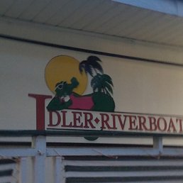 a sign for idler riverboat a sign for idler riverboat