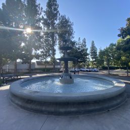 Outside fountain