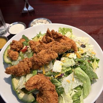 Pappadeaux Seafood Kitchen - Chicken tenders salad - Seafood Near Me - Houston, Texas Pappadeaux Seafood Kitchen - Chicken tenders salad - Seafood Near Me - Houston, Texas