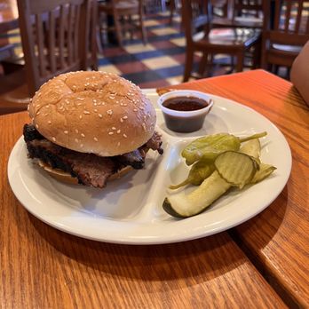 Spring Creek Barbeque - Brisket Sandwich - Barbeque Near Me - Shenandoah, Texas