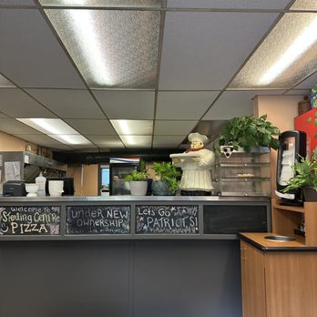 Centre Pizza - counter and seating area - Pizza Near Me - Sterling, Massachusetts