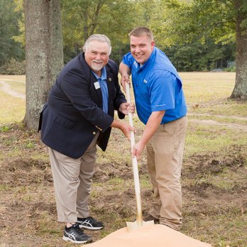 Mountain Air Heating & Cooling - JB and the Mayor of Blythewood at the ground breaking ceremony for our new facility scheduled to be completed in Spring 2019 - Heating & Air Conditioning/HVAC Near Me - Blythewood, South Carolina Mountain Air Heating & Cooling - JB and the Mayor of Blythewood at the ground breaking ceremony for our new facility scheduled to be completed in Spring 2019 - Heating & Air Conditioning/HVAC Near Me - Blythewood, South Carolina