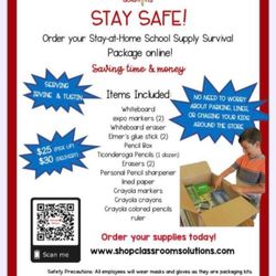 Classroom Solutions - Flyer for homeschooling kits