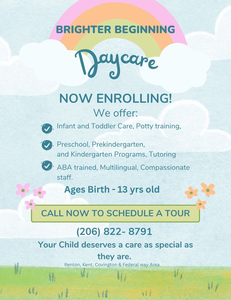 Brighter Beginning - childcare center in Federal Way, WA