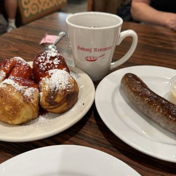 Solvang Restaurant - AEbleskiver and sausage - Scandinavian Near Me - Solvang, California Solvang Restaurant - AEbleskiver and sausage - Scandinavian Near Me - Solvang, California