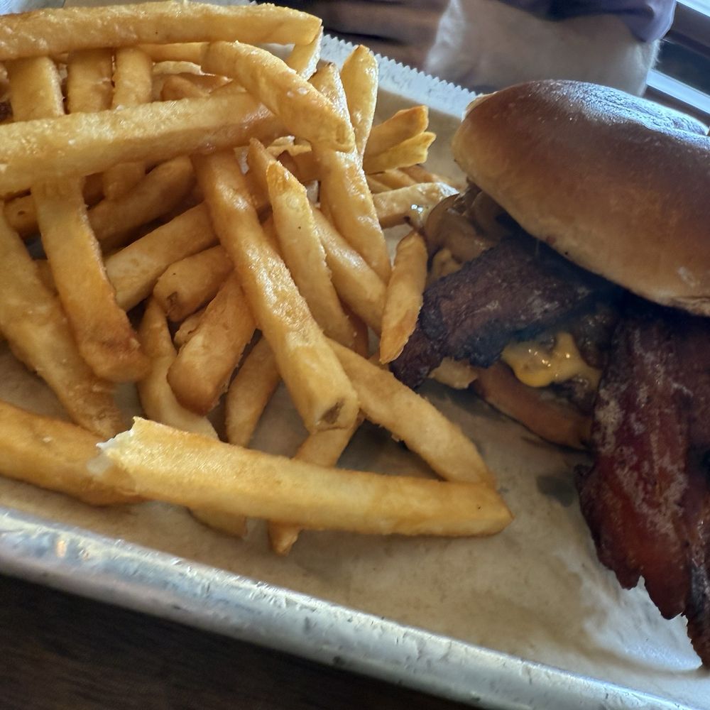 burger with fries burger with fries