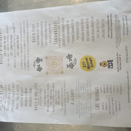 The menu