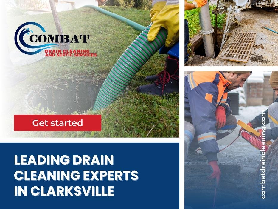 Slide of Combat Drain Cleaning and Septic Services