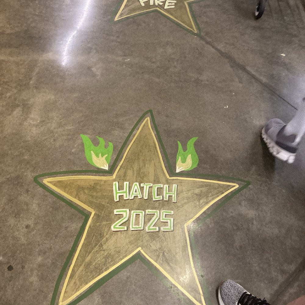 Central Market - Floor decorated with Hatch-themed stars - Grocery Near Me - Austin, Texas
