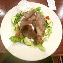 Greek Salad (add Gyro meat + tzatziki)