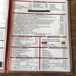 D's Diner - Menu page 2