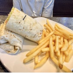 Wrap and fries