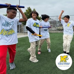 Stella Middle Charter Academy - SMCA students playing and having fun