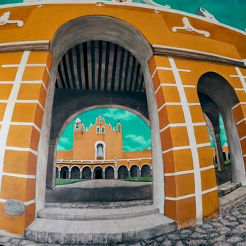 Real San Juan Center - Cool mural on our wall... - Hotels Near Me - Mérida, YUC