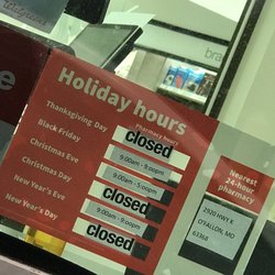 Walgreens - Hours as of 1218/21