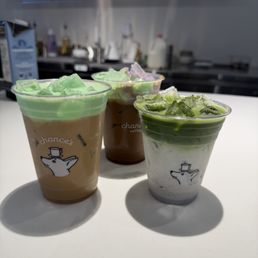 Black Sesame Matcha Latte