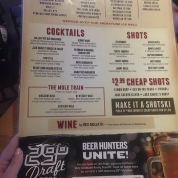 Twin Peaks - The drinks menu. - Sports Bars Near Me - Davie, Florida Twin Peaks - The drinks menu. - Sports Bars Near Me - Davie, Florida