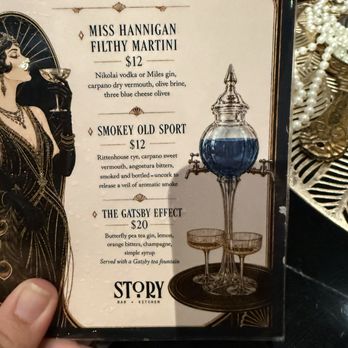 Story - Gatsby cocktail menu - New American Near Me - Anaheim, California Story - Gatsby cocktail menu - New American Near Me - Anaheim, California