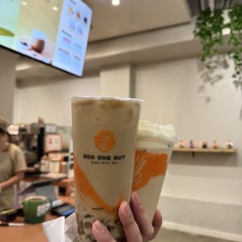 Odd One Out - Golden Buddha with Wintermelon Jelly & Champion Milk Tea - Coffee & Tea Near Me - Los Angeles, California Odd One Out - Golden Buddha with Wintermelon Jelly & Champion Milk Tea - Coffee & Tea Near Me - Los Angeles, California