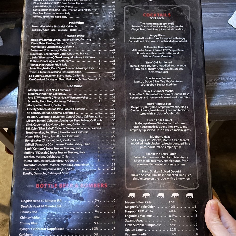 The Tipsy Boar - Menu - New American Near Me - Hollywood, Florida The Tipsy Boar - Menu - New American Near Me - Hollywood, Florida