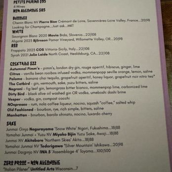 The Catbird Seat - Drink menu - New American Near Me - Nashville, Tennessee The Catbird Seat - Drink menu - New American Near Me - Nashville, Tennessee