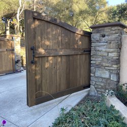 AJM Construction & Repairs - Custom Ornate Cedar Tongue & Groove Entry Gates