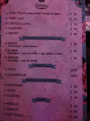 Menu photo 2 Titola Buenos Aires, C